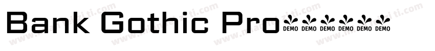 Bank Gothic Pro字体转换